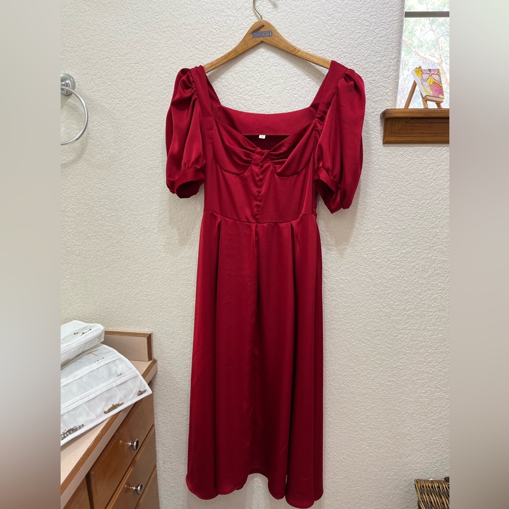 Dark Red Ballet Dress